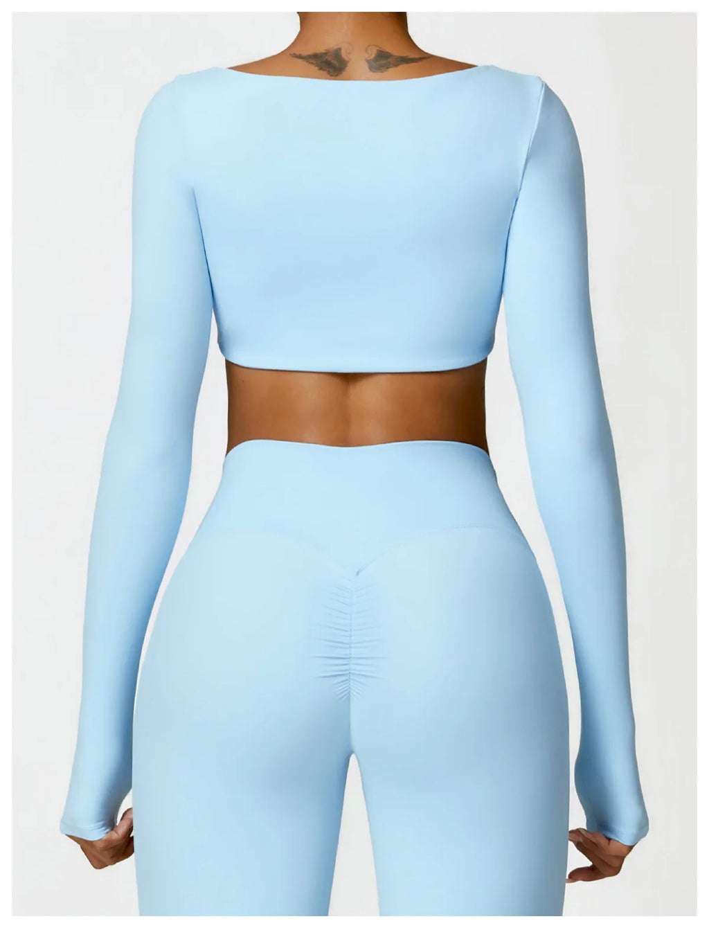 Top Fitness Sem Costura Manga Longa — Suporte e Estilo no Treino