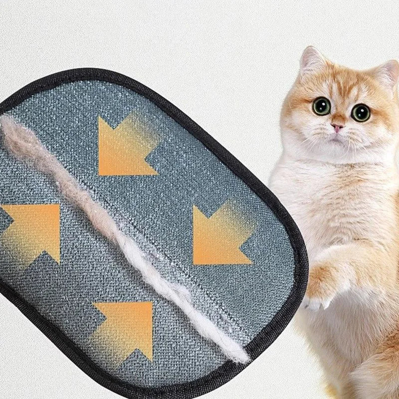 Luvas de Remoção de Pelos de Animais Atualizadas para Limpeza de Ar, Luva de Dedo para Tosar Animais, Reutilizável, para Limpeza de Pelos de Gato e Cachorro em Sofás e Carpetes