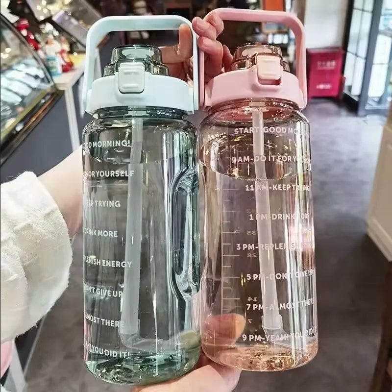 Garrafa de Água 2L — Grande Capacidade para Hidratação Total