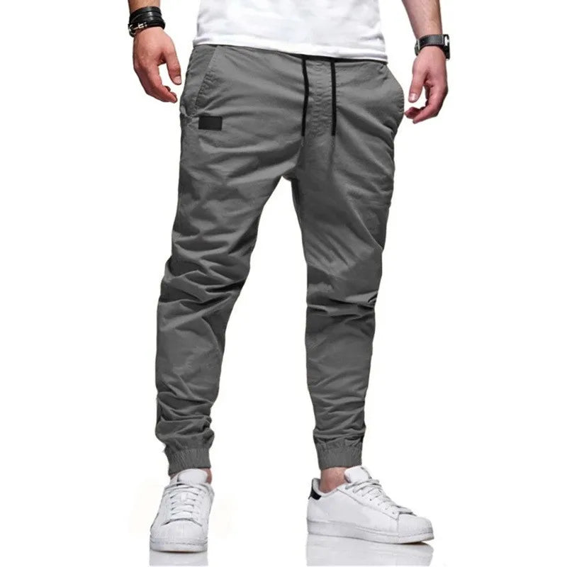Novas Calças Masculinas Esportivas Casuais Moletom Jogger Cargo Masculina Harem Calça Lápis Calça de Moletom Multi-bolso