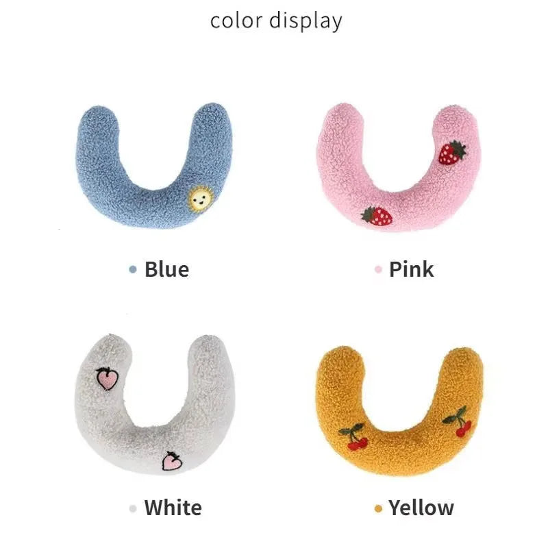 Cute Cat Pillows Cats Kittens Small Dogs Sleeping Pillow U-shaped Soft Cat Bed Pillow Cats Toys Pet Supplies аксесуари для котів