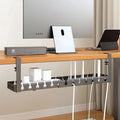 Under Table Storage Rack No Punching Metal Cable Management Tray...