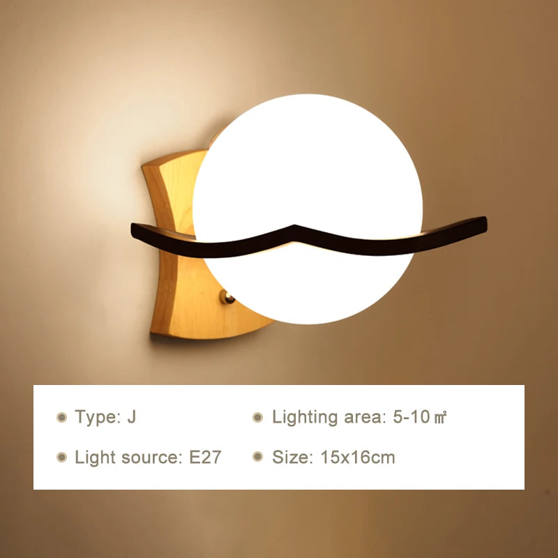 WonderNest Wood Wall Lamp White LED 12W
