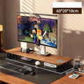 WonderNest Suporte de Mesa de Madeira para Dois Monitores