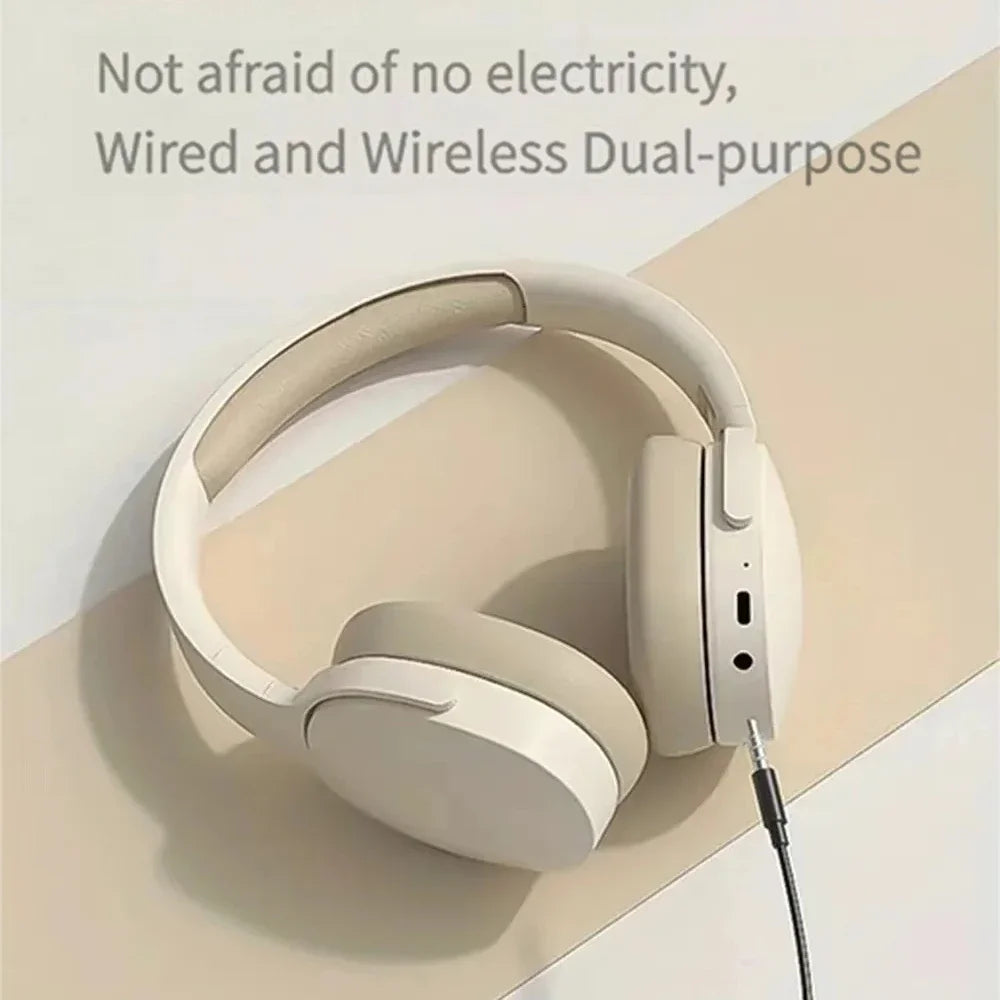 Fones de Ouvido Bluetooth 5.3 Headsets Gamer Dual Mode Sem Fio Dobrável Redução de Ruído para iPhone Xiaomi