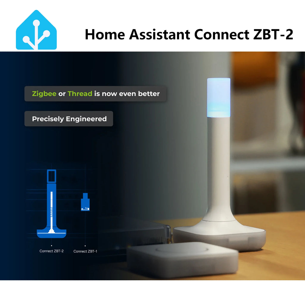 Home Assistant Connect ZBT-2 Compatível com Zigbee, Thread ou Matter para hubs de gateway de casa inteligente e Home Assistant