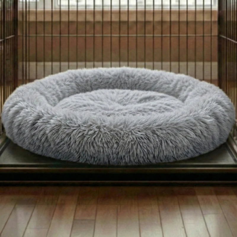 Calming Dog & Cat Bed with Extra Filling, conforms to your pet's body shape | Soft and fluffy like lying on a cloud | 9 colors