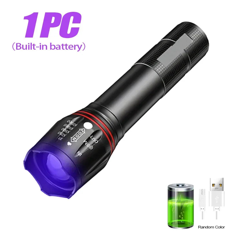 WonderNest T6 UV Flashlight 395nm Inspection Tool