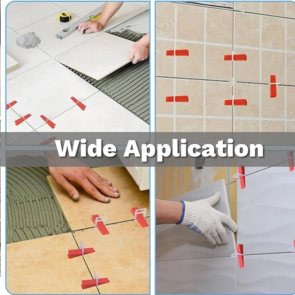 Conjunto Profissional de Niveladores de Cerâmica de Parede e Chão, Clips, Cunha, Alicate e Espaçadores para Assentamento de Azulejos e Ferramentas de Construção
