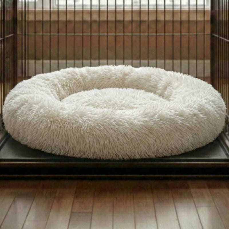 Calming Dog & Cat Bed with Extra Filling, conforms to your pet's body shape | Soft and fluffy like lying on a cloud | 9 colors