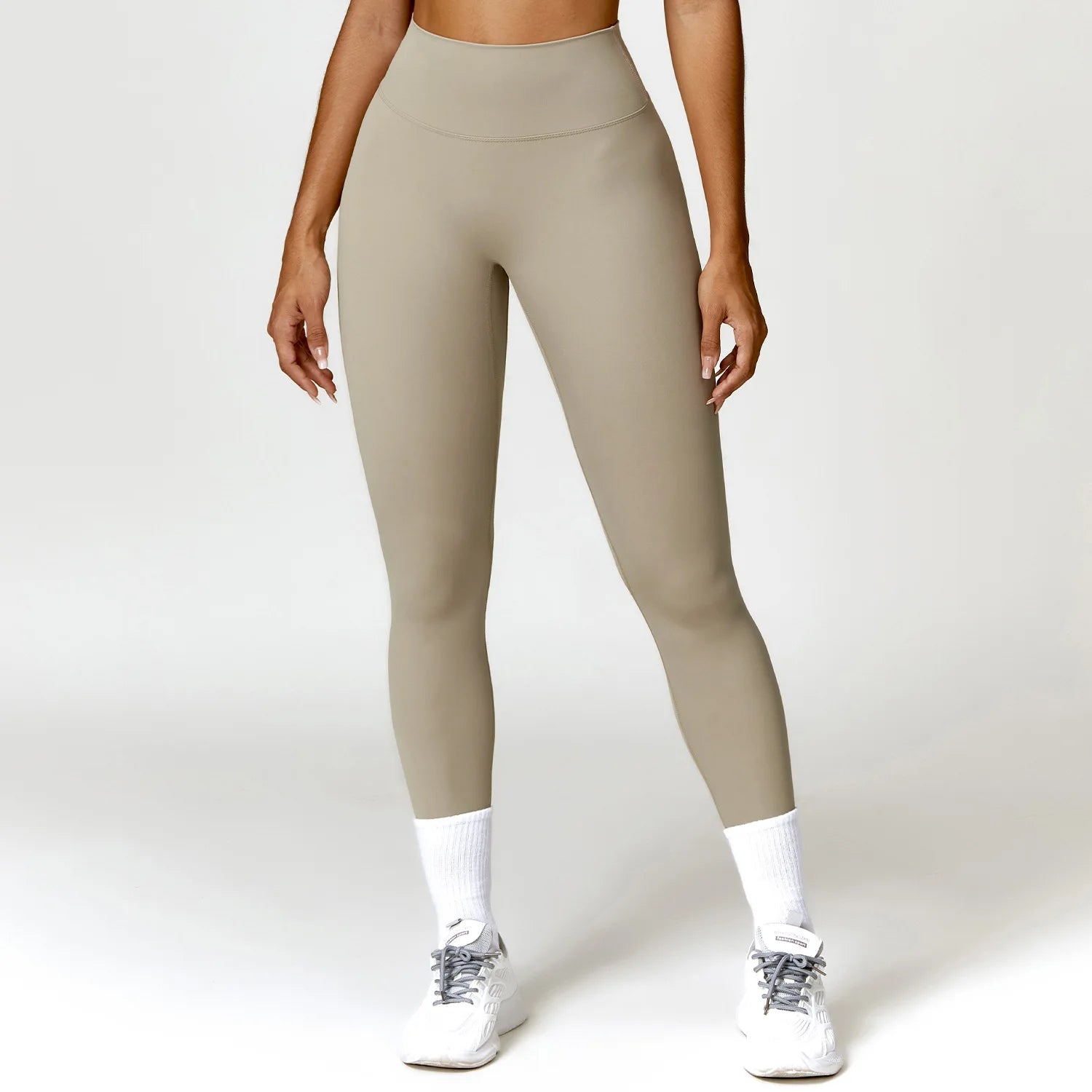 Calça Legging Fitness Feminina Cintura Alta de Treino Calças de Corrida Tights Scrunch Push Up Esportivas Respiráveis Roupa de Yoga