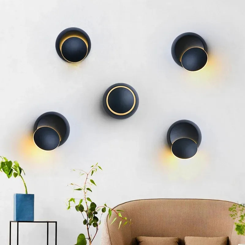 WonderNest Gradient Gray Chandelier 9 Heads Gold