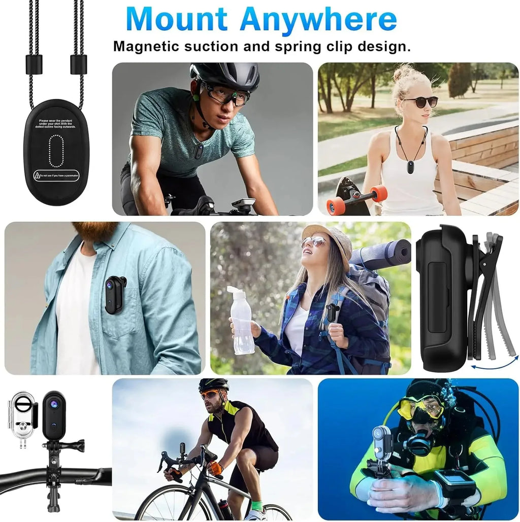 Pocket 4K Mini - Camera Magnetic - Vlog Outdoor Sports