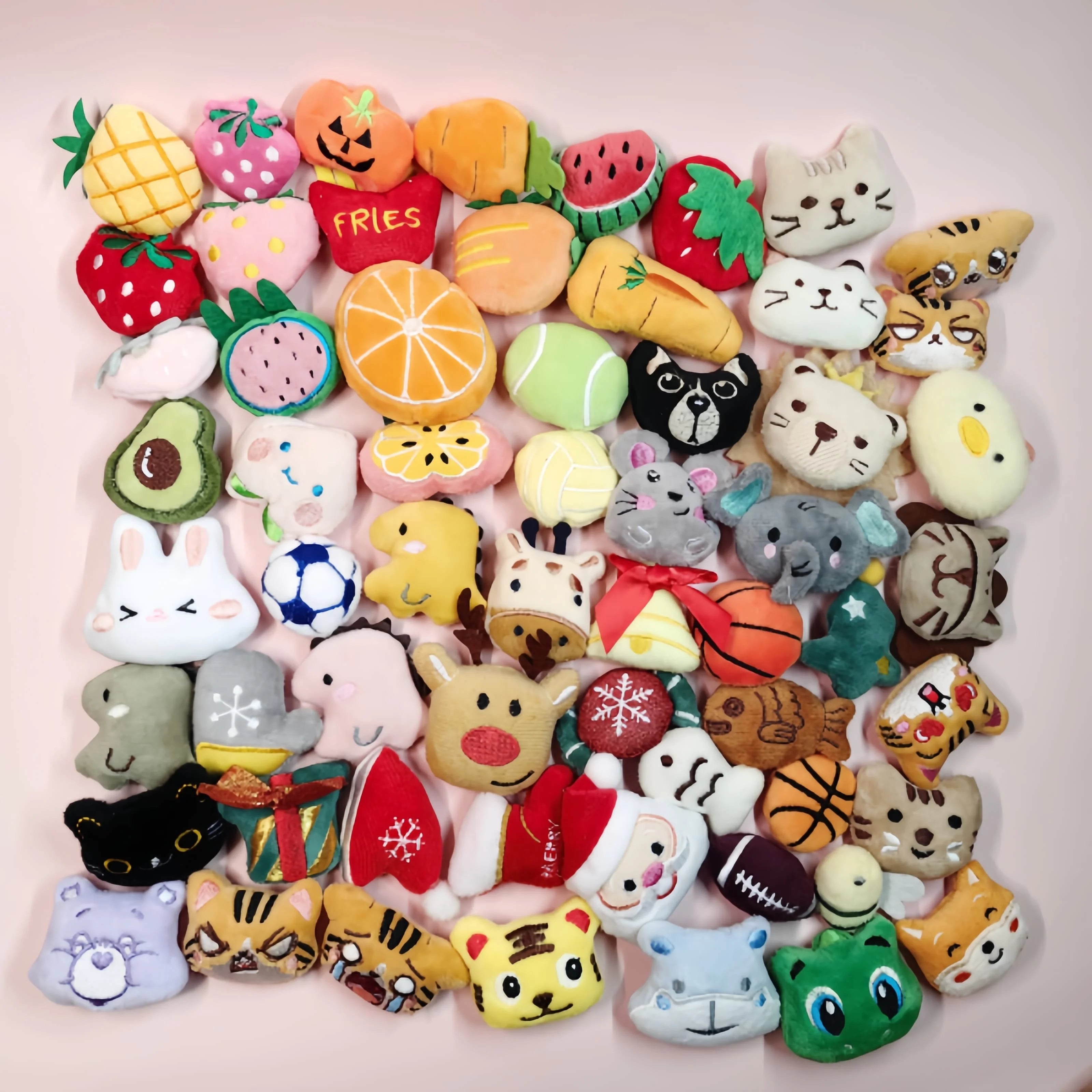 Pet Cute Plush Toy Set Cat Toy With Catmint Kitten Catnip Toy With Scent Cat Mini Catnip Toy Chewing Teeth Grinding Pet Supplies