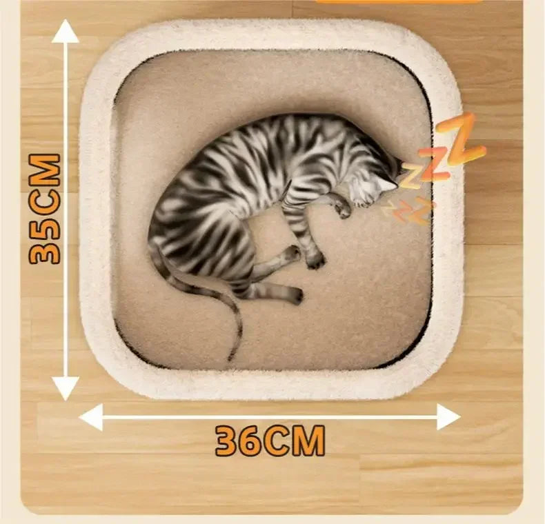 Cama para Gato Interna Toca para Gatos Quente de Inverno Fofa Condo Esconderijo para Gatos Móvel Moderno para Vários Pets Lavável