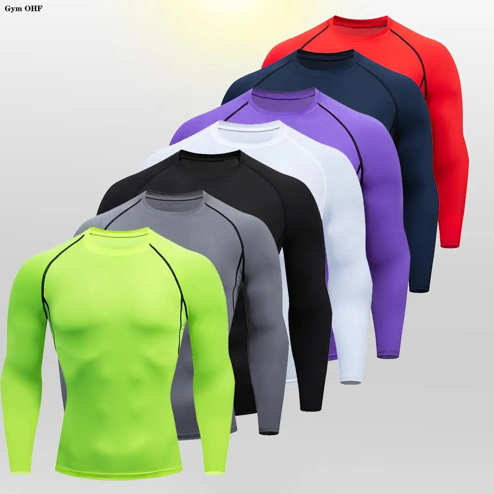 Camiseta Bodybuilding Manga Longa — Compressão e Performance