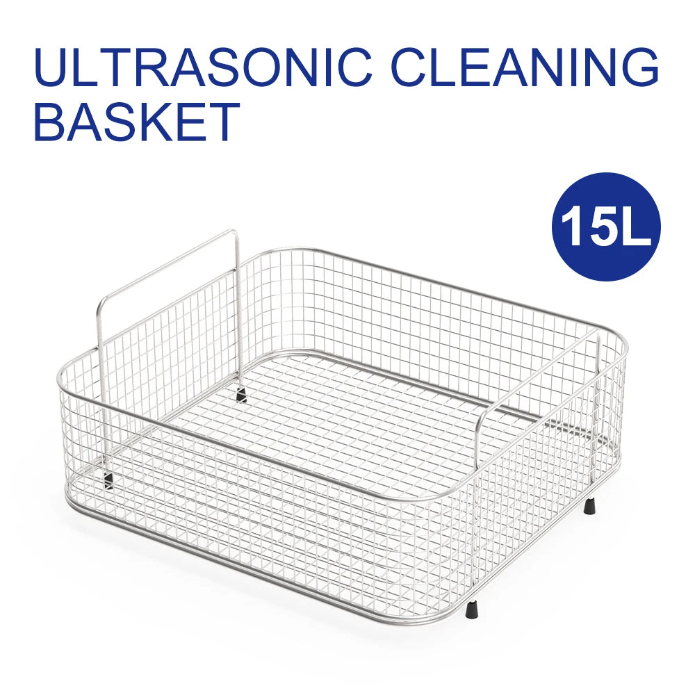 Granbo SUS304 Cleaning Basket 1-30L Capacity Ultrasonic Cleaner Baskets Vegetable Washing Basket