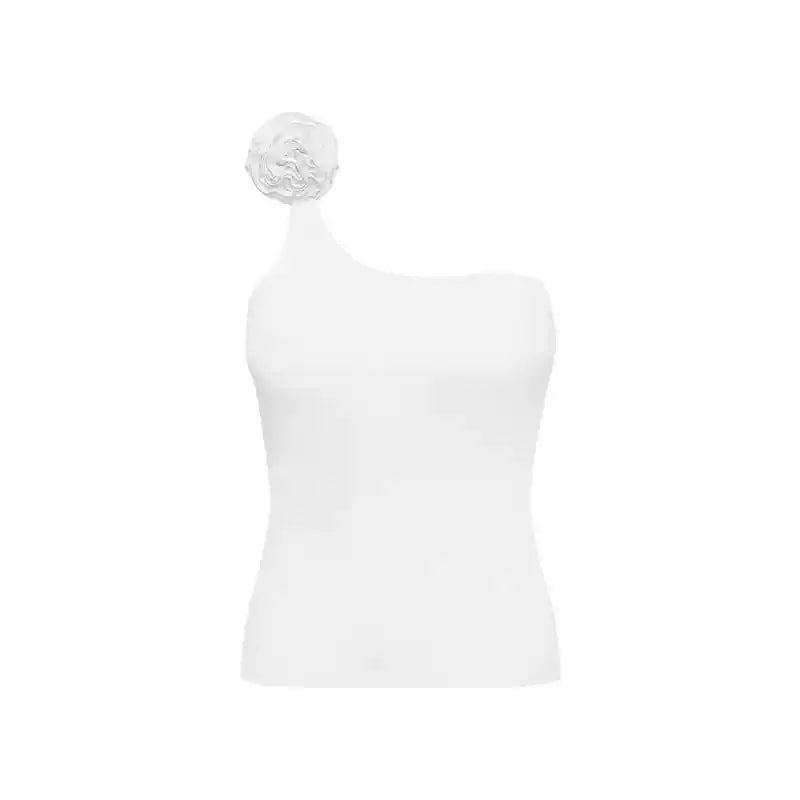 Sutiã Esportivo Feminino para Academia Roupas de Yoga Regata de Um Ombro Só Top Fitness Feminino Justo para Treino Corrida Esportes