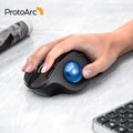 ProtoArc EM01 NL sem fio Trackball Mouse Recarregável Bluetooth...