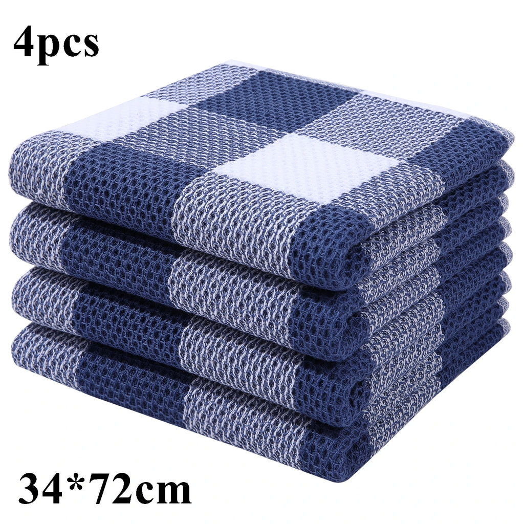 Homaxy 4/6Pcs Cotton Cozinha Towels Ultra Macio Dishcloth Magic...