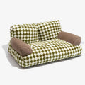Sofá Ortópedico de Pelúcia para Inverno, Almofada Confortável, Cama para Gatos, Cama Desmontável para Cães de Pequeno a Médio Porte