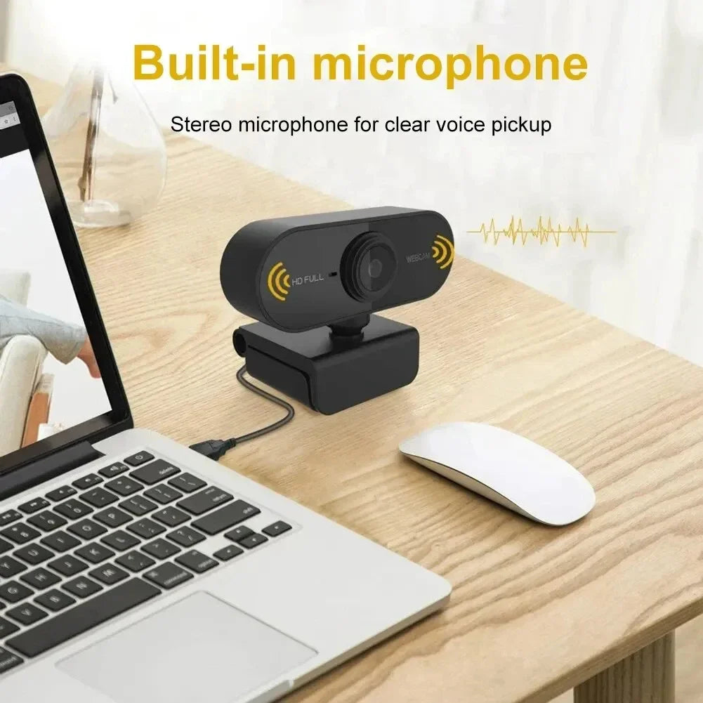 Câmera 1080P HD - HD de Computador - Câmera USB Embutida