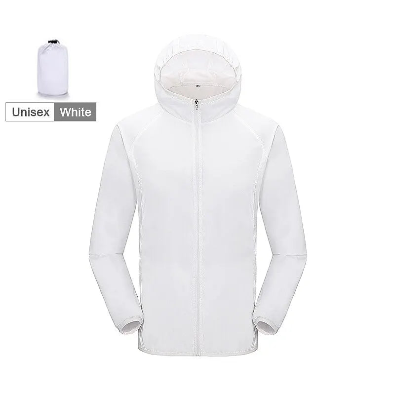 LNGXO Jaqueta Corta-Vento Unissex Masculina Feminina Impermeável Secagem Rápida Acampamento Trekking Pesca Capa de Chuva Roupa Anti-UV para Exterior
