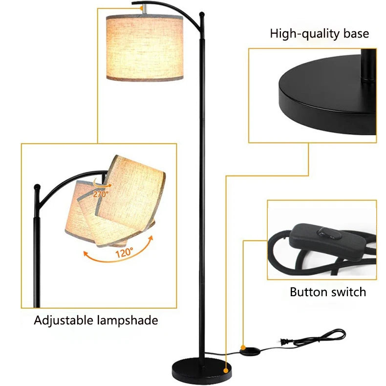 WonderNest Modern LED Wall Light 350° Rotatable Switch