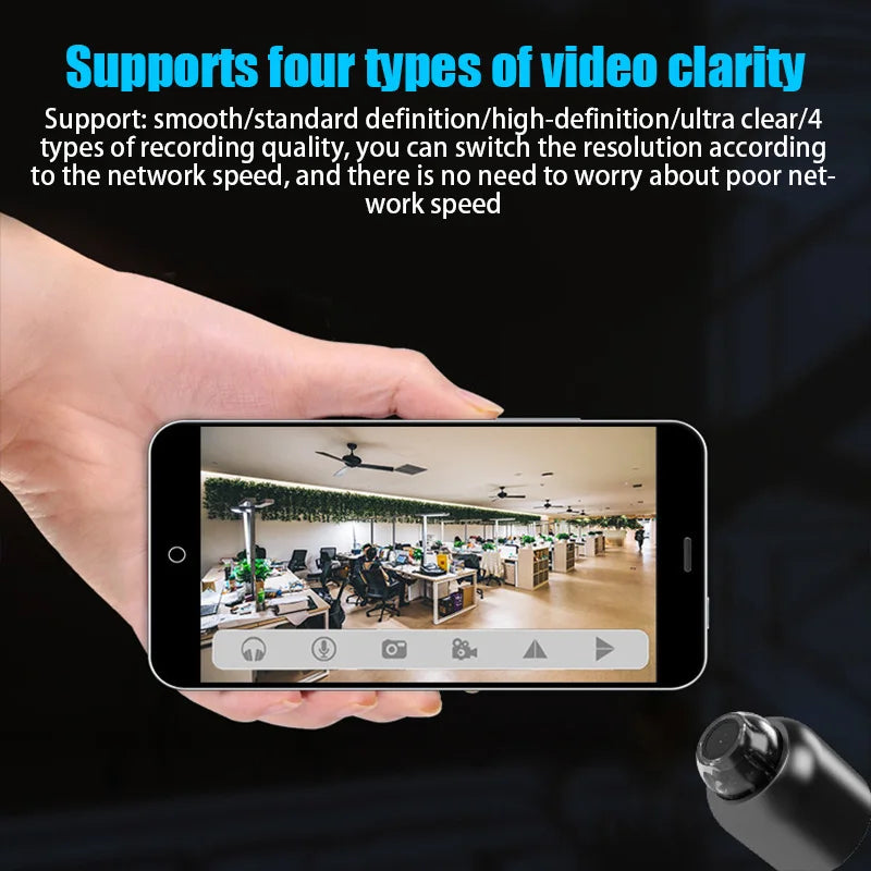 Mini Camera 1080P - Clear Night - Vision Lightweight Portable