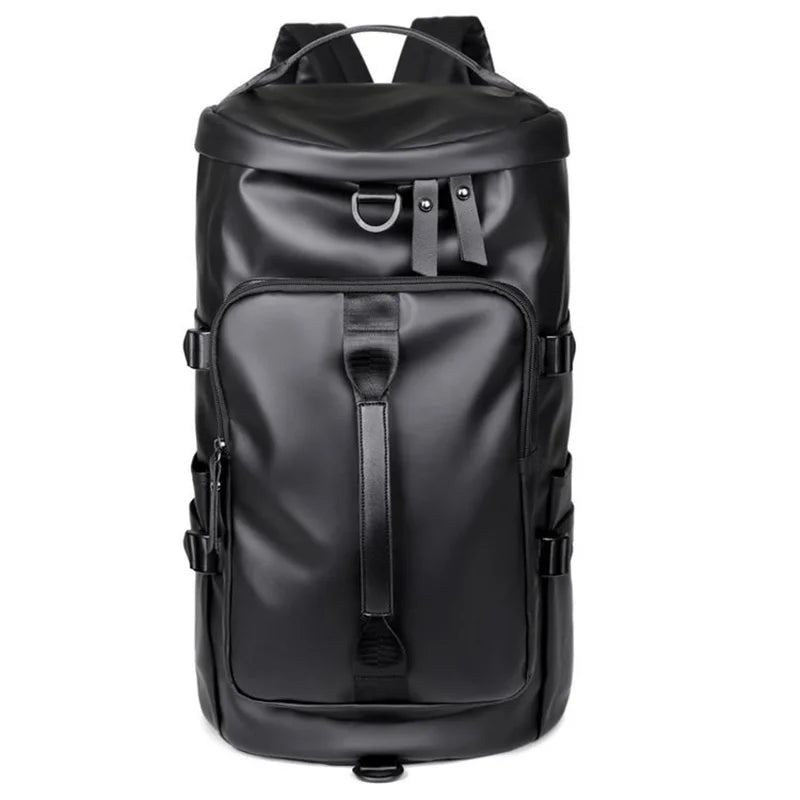 Gym Travel Backpack Black Round Bag for Men Women Casual Outdoor...
