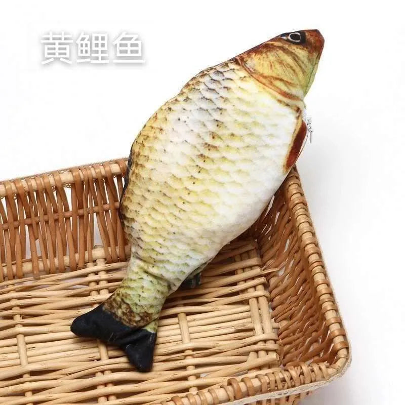 Cat Electric Toy Self-Play Wiggling Fish Plush Interactive Pet Toy for Cats