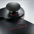 WonderNest Cognac Glass Chandelier 9 Heads Black