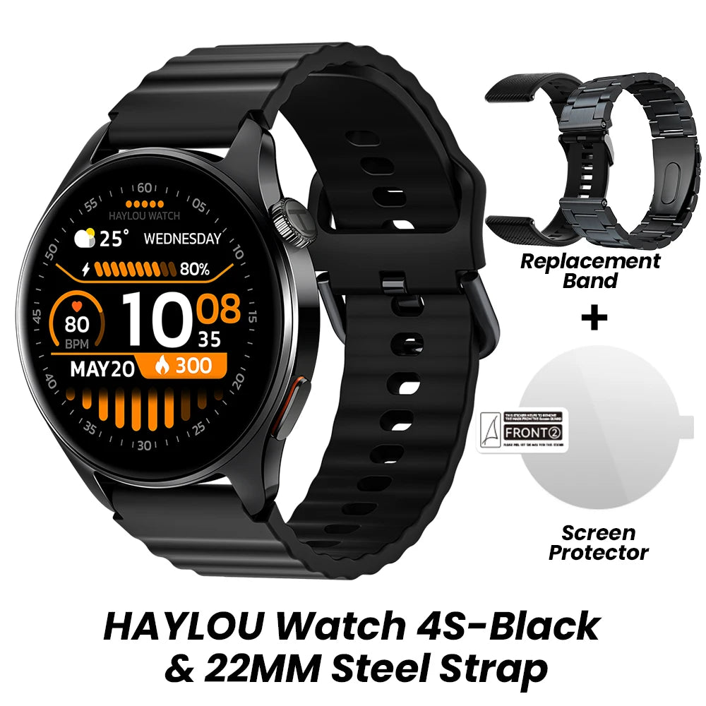 HAYLOU Watch 4S GPS AMOLED 1.43 5 Satellite 120+ Sports