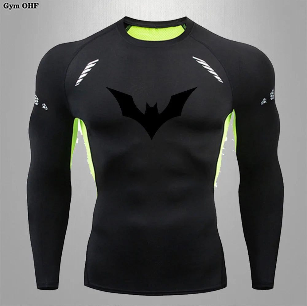 Camiseta Compressão Masculina Spider — Performance e Visual Único