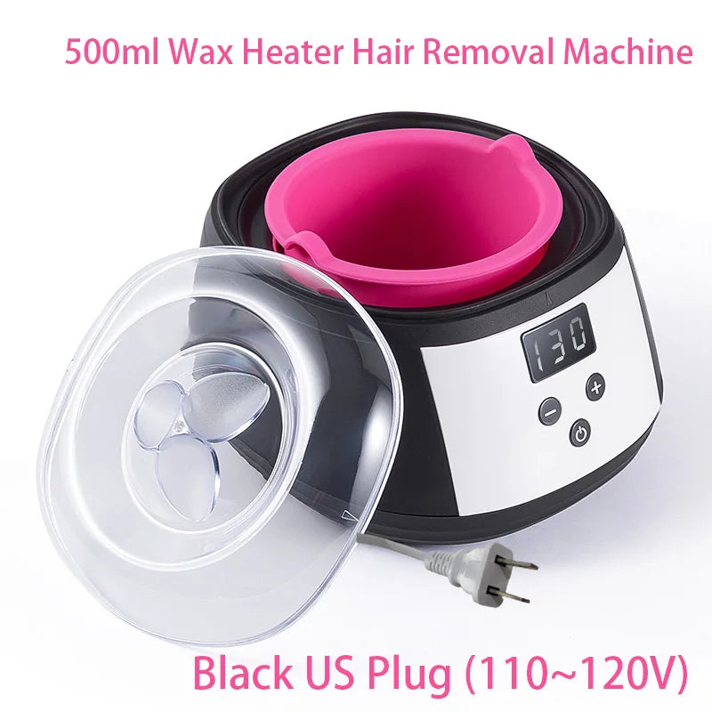 500ml LCD Display Smart Silicone Liner Hand and Foot , Wax Heater for Hair Removal,Wax Heating And Wax Therapy Machine