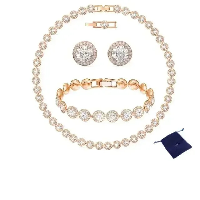 2025 EU high quality jewelry set exquisite luxury wedding jewelry simple and elegant jewelry set