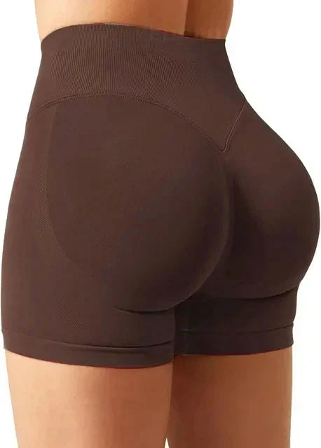 Gym Shorts Women Fitness Sports Biker Shorts 4.5" Low Waist Band Yoga Shorts Workout Tights Scrunch Butt Seamless Leggings Woman
