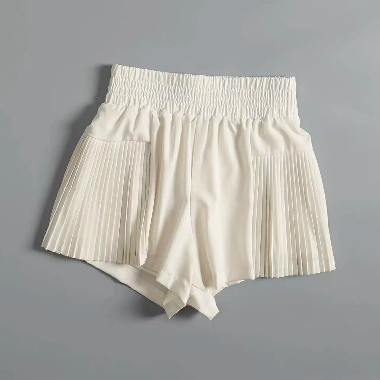 Shorts Esportivos Femininos com Bolsos, Shorts de Secagem Rápida, Calças de Yoga Falsas de Duas Peças de Cintura Alta, Shorts de Corrida e Fitness Verão