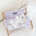 Elevated Cama Pet Respirável Wooden Frame Pet Cot...