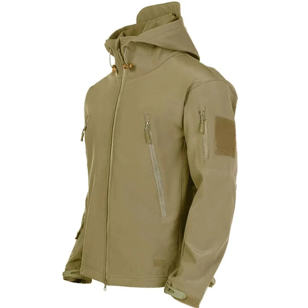 Jaqueta Tática Softshell Corta Vento Impermeável Masculina Shark Skin
