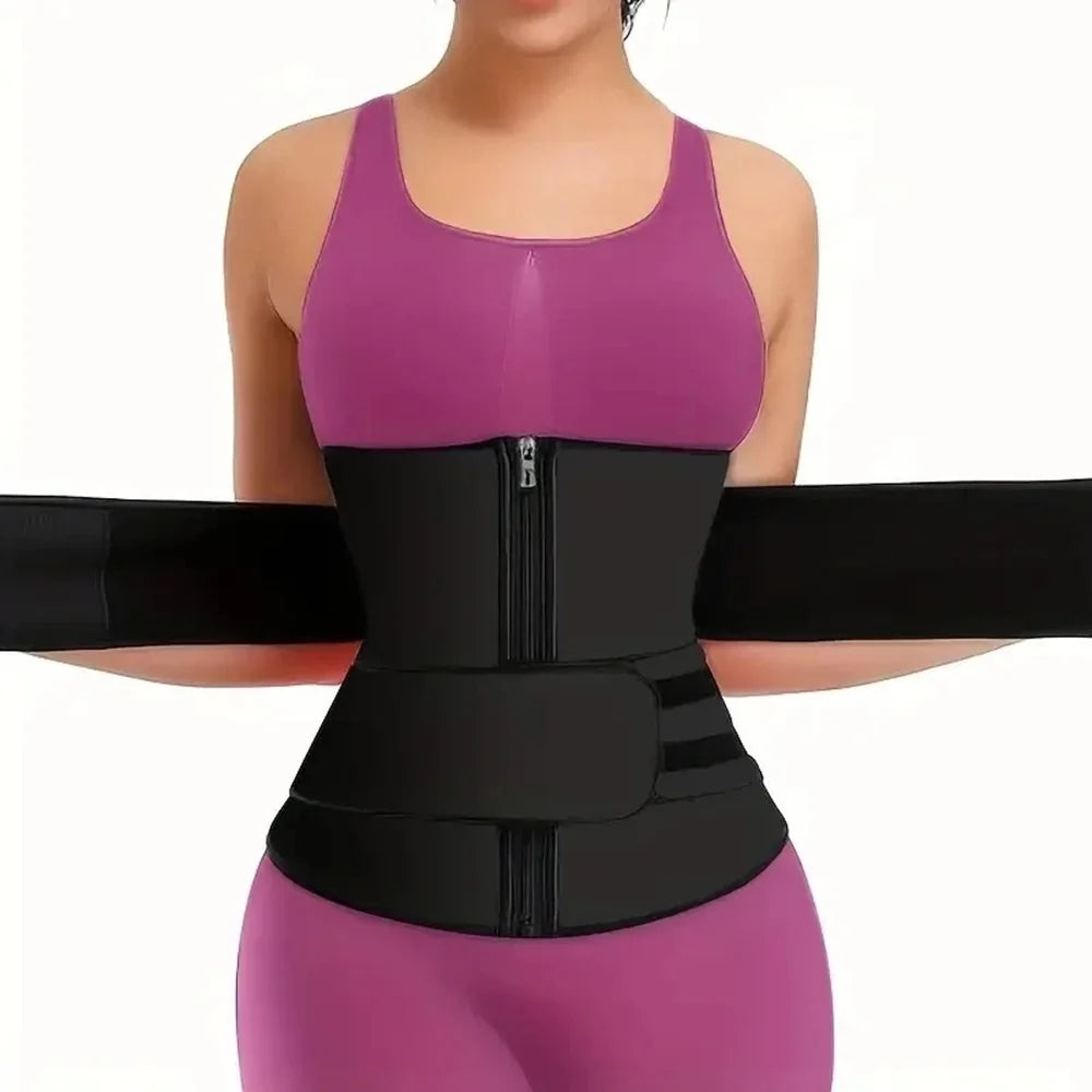 Waist Trainer Slimming Body Shaper Fitness Belt Weight Loss Fat...