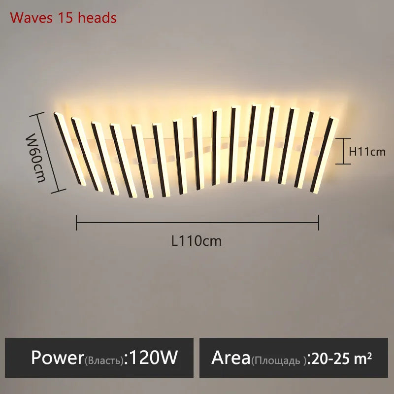 WonderNest Modern LED Linear Ceiling Light Home Decor