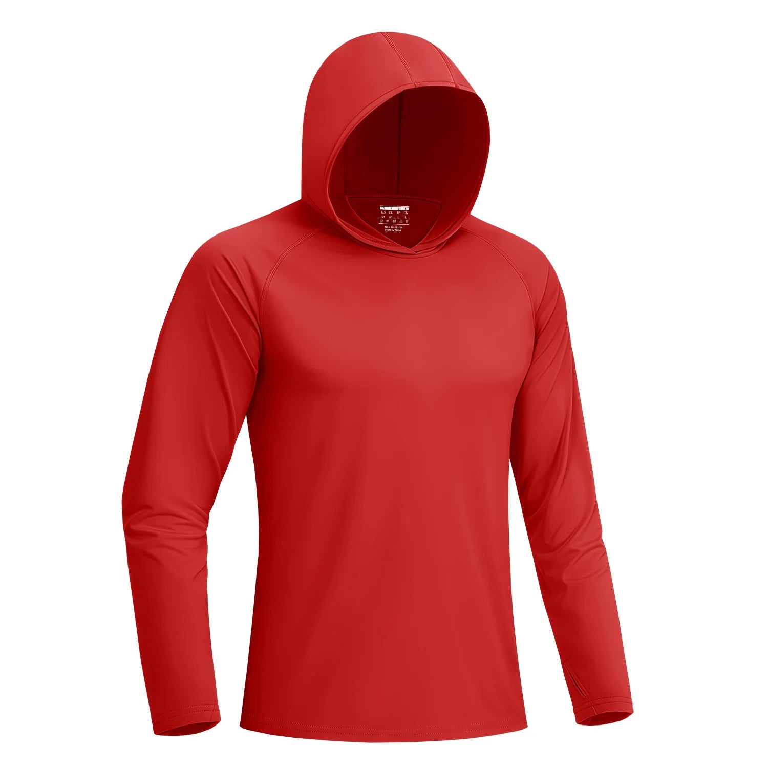 Camiseta Masculina com Capuz — Proteção Solar UPF 50+, Manga Longa e Secagem Rápida