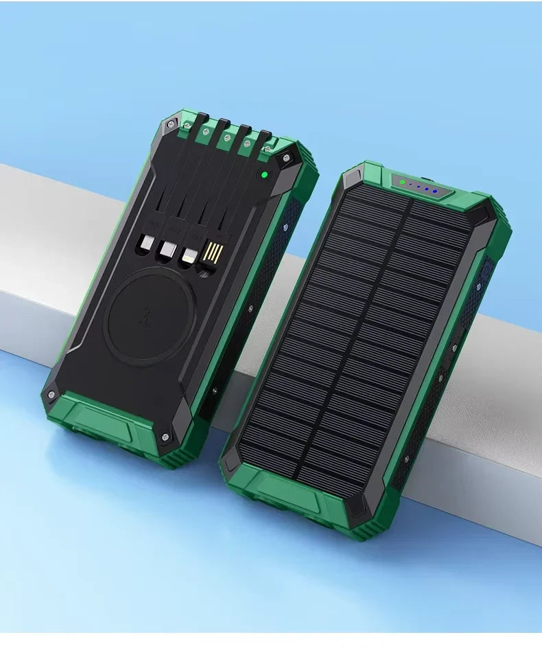 WonderNest Carregador Solar Portátil 20000mAh Impermeável para Uso Externo