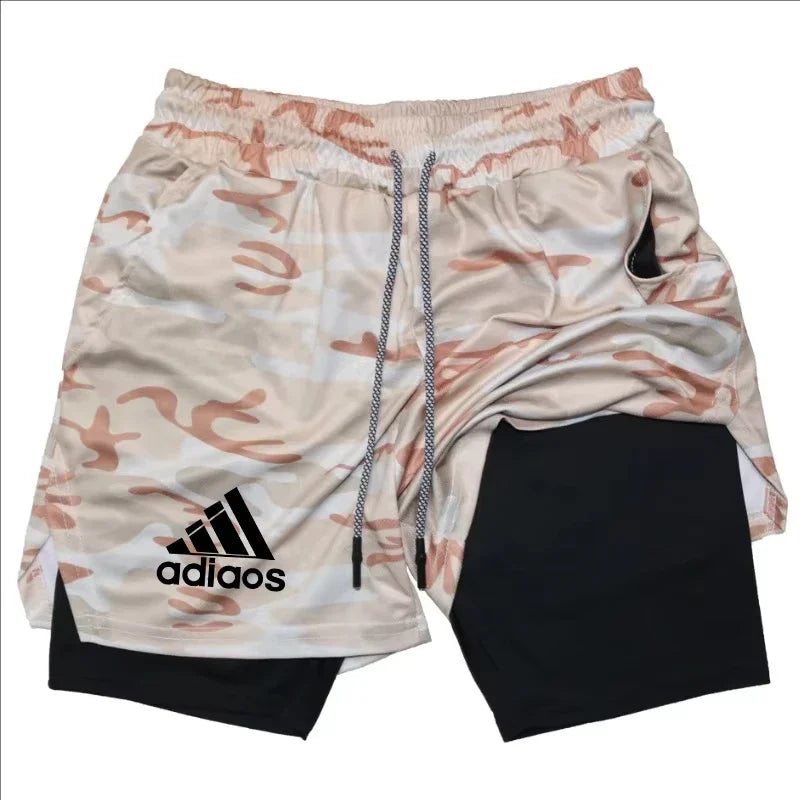 Men's compression shorts running training sports shorts summer gym...