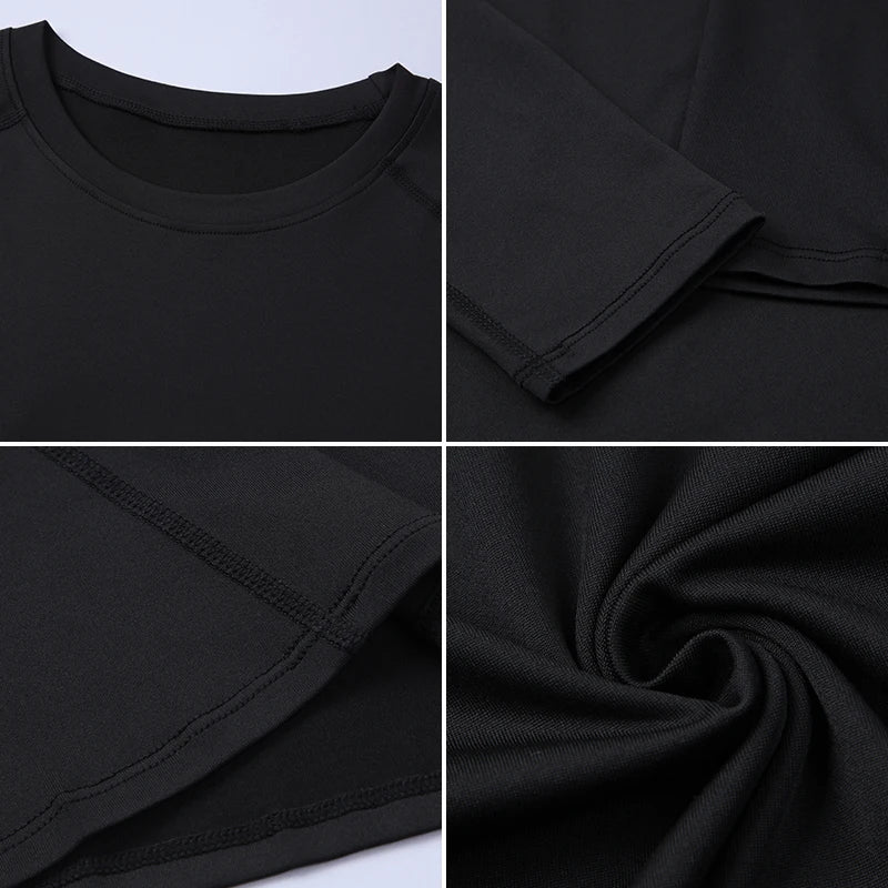 Camiseta Compressão Masculina Manga Longa — Corrida e Academia