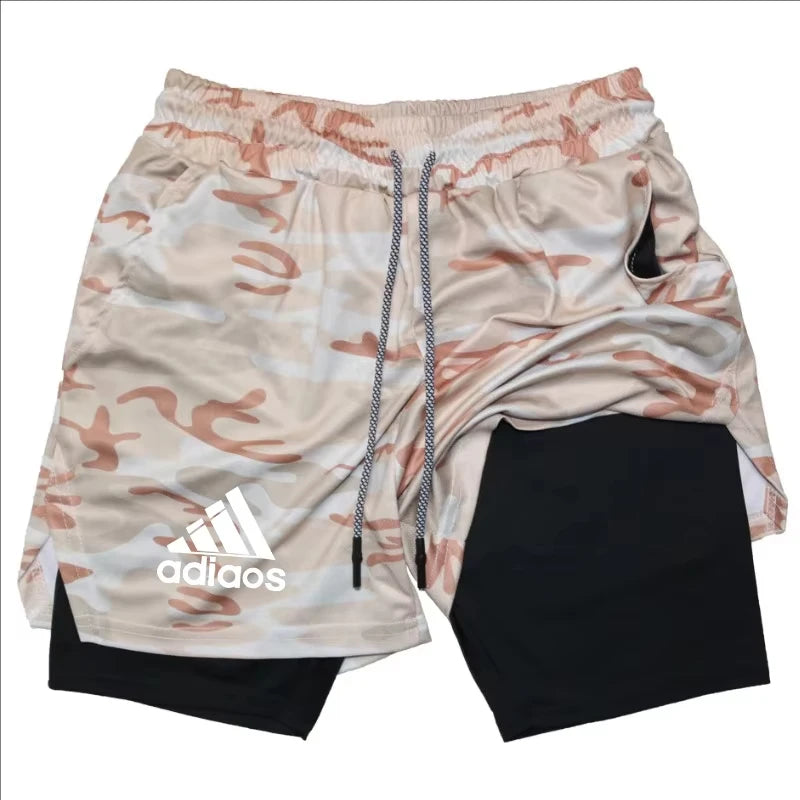 Men's compression shorts running training sports shorts summer gym...