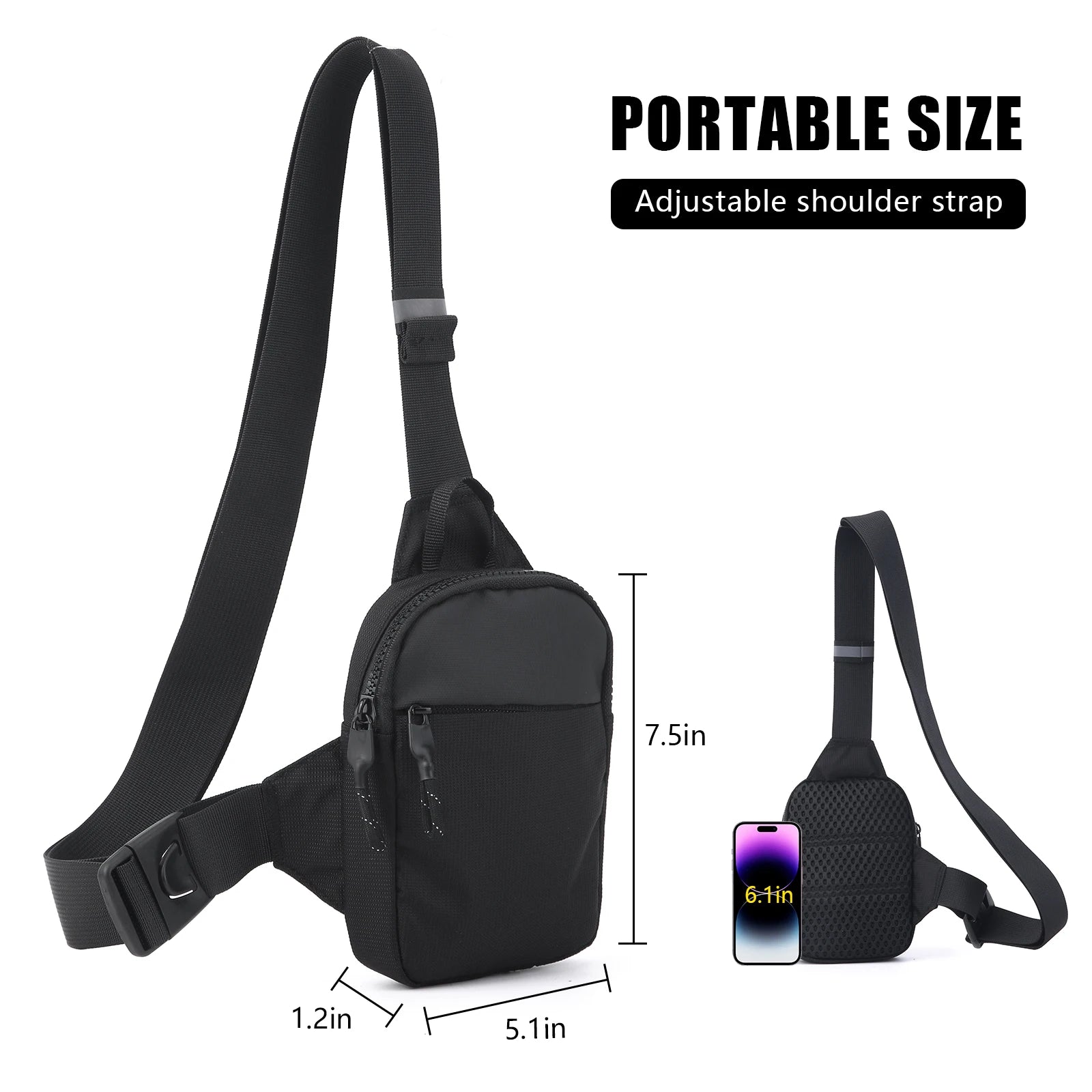 Sports Chest Bag Men's Small Size Backpack Women Mobile Phone...