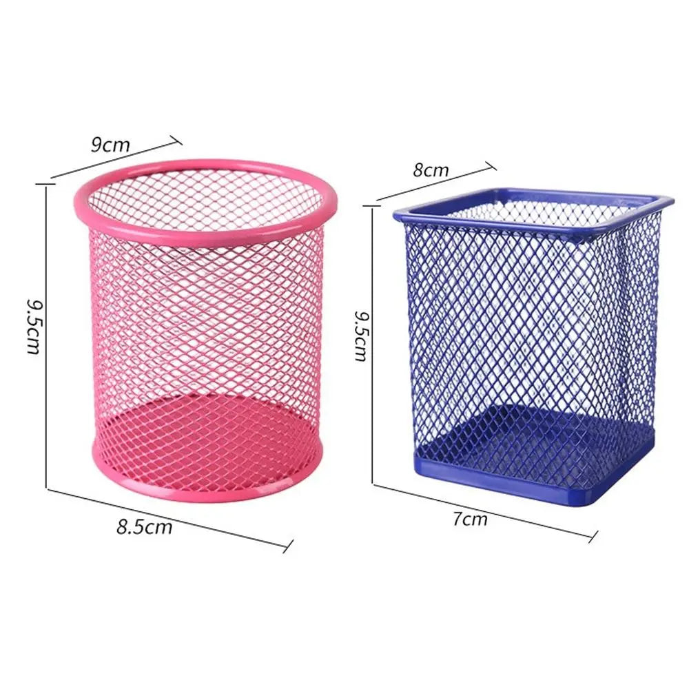 Multifunction Round/Square Mesh Caneta Pot Multicolor Caneta...