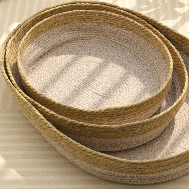 Cama para Gato em Rattan Natural, Ninho Universal para Todas as Estações, Cama Portátil para Animais de Estimação de Pampas, Produtos para Animais de Estimação de Celebridades da Internet Haustierbett XY40CWC